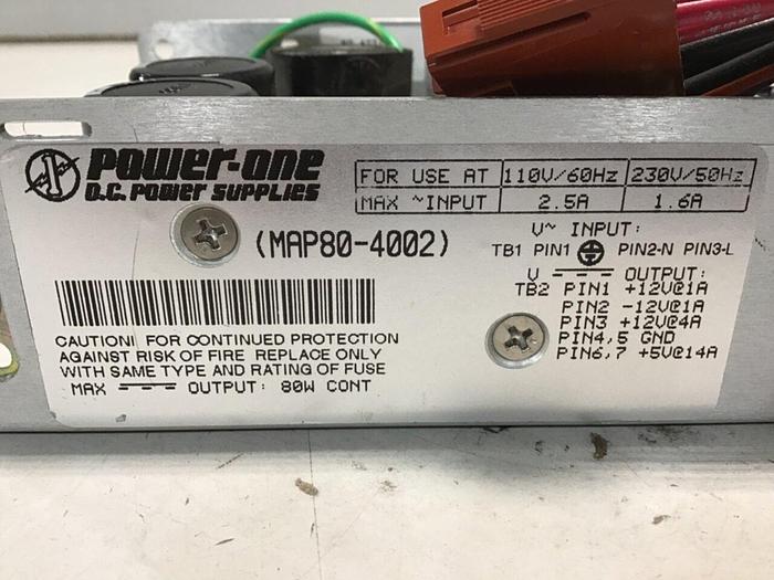 Used POWER-ONE DC Power Supply MAP80-4002 #139458
