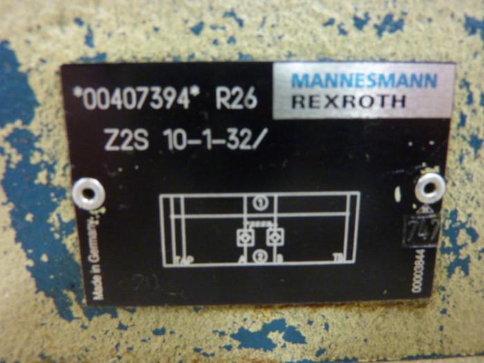 Used MANNESMANN REXROTH Check Valve Z2S10132 #58936