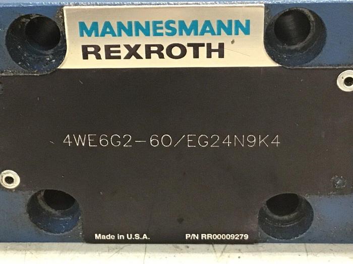 Used MANNESMANN REXROTH Hydraulic Valve 4WE6G2-60/EG24N9K4 #137492