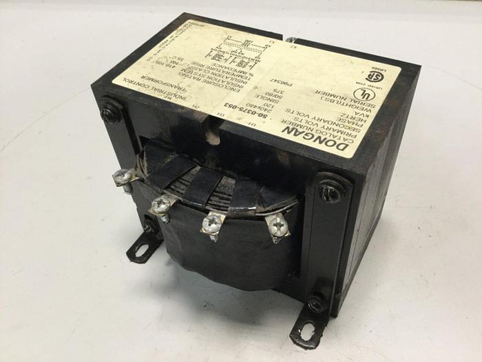 Used DONGAN .375 kVA Transformer 50-0375-053 #109566