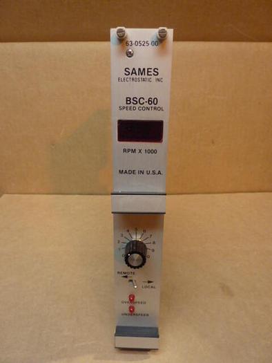 Used SAMES ELECTROSTATIC Speed Control Board 63-0525-00 #31876