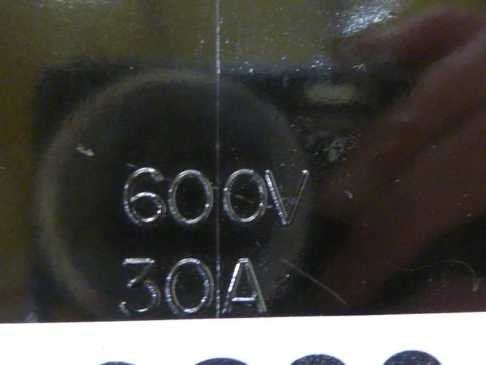 Used MARATHON 30 Amp Fuse Holder 6R30A2B #59239