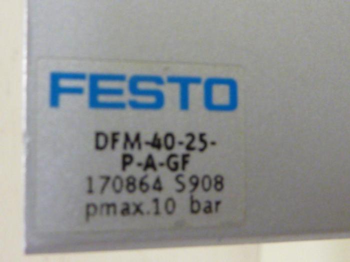 Used FESTO Pneumatic Cylinder DFM-40-25-P-A-GF #57348