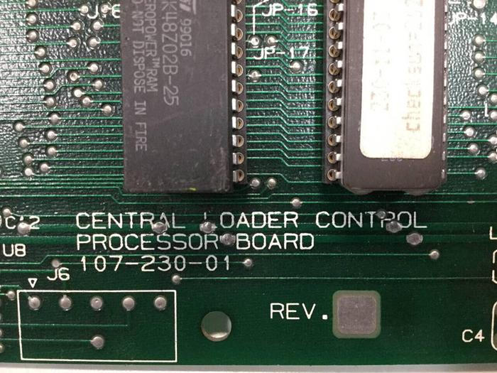 Used CONAIR Central Loader Control Processor Board 107-230-01 Used