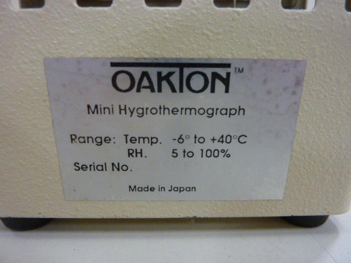 Used OAKTON Mini Hygrothermograph 08369-70 #65162