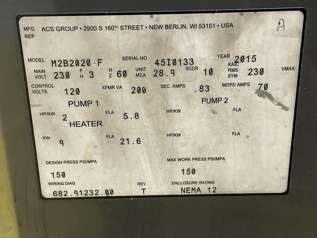 Used 2015 STERLING Thermolator M2B2020-F USED #152070