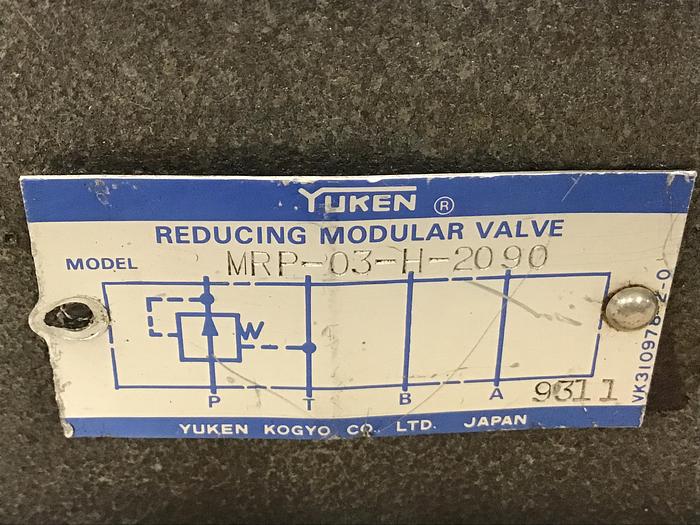 Used YUKEN MRP-03-H-290 Valve Used #143827