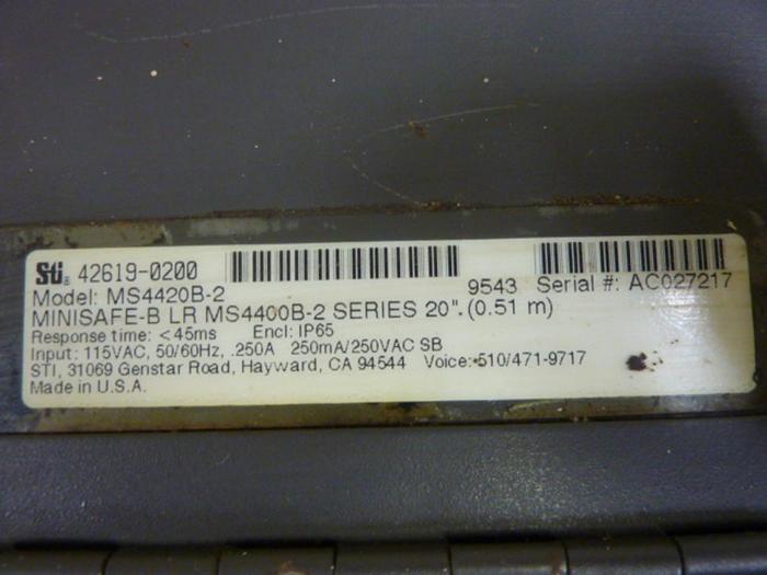 Used STI Light Curtain Control MS4420B-2 #60076