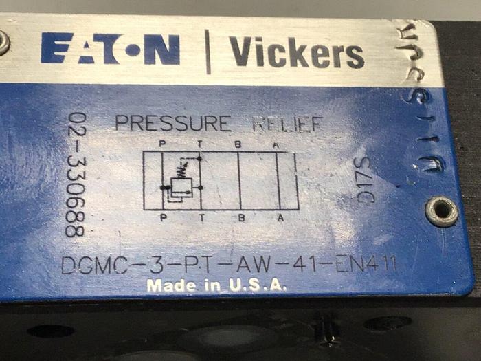 Used VICKERS Pressure Relief Valve DGMC-3-PT-AW-41-EN411 #130781