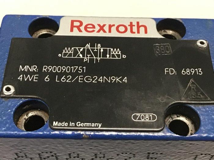 Used REXROTH Directional Spool Valve 4WE6L62EG24N9K4 #113934