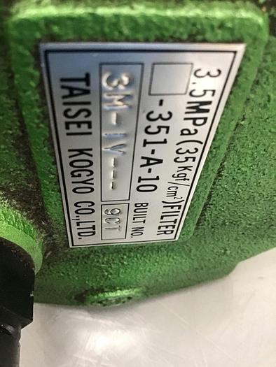 Used TAISEI KOGYO Oil Line Filter -351-A-10 #134454