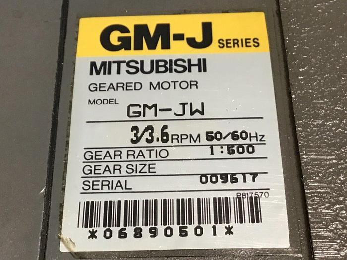 Used MITSUBISHI Gearmotor w/ Feed Throat Slide GM-JW Used