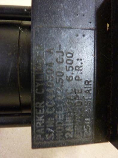 Used PARKER Pneumatic Cylinder 02.50 CJ2ANU29AC 6.500 #56296