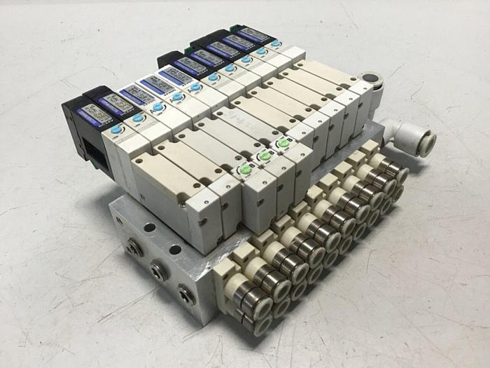 Used KOGANEI Manifold w/ Valves F10M10AJ USED #121087