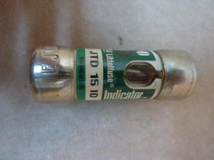 Used LITTELFUSE 15 Amp Fuse JTD-15-ID #27775