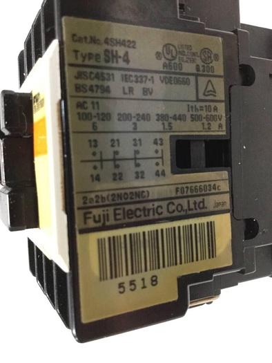 Used FUJI ELECTRIC Contactor SH-4 4SH422 #97908
