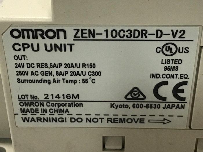 Used OMRON CPU Unit ZEN-10C3DR-D-V2 Used