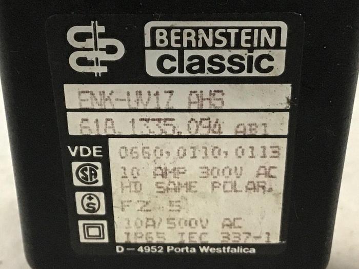 Used BERNSTEIN Limit Switch ENK-UV1Z AHS #121342
