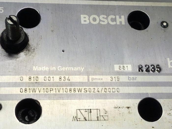 Used BOSCH Valve 0 810 001 834 Used
