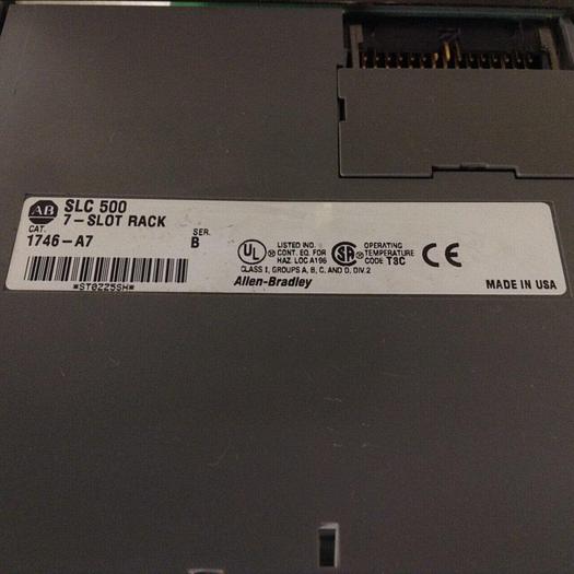 Used ALLEN BRADLEY Power Supply & Slot Rack 1746-P1 SER A / 1746-A7 SER B #69164