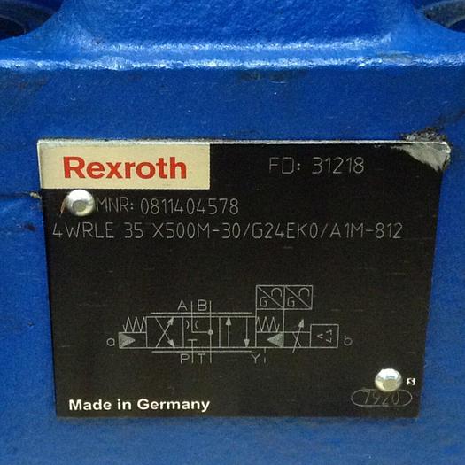 Used REXROTH Valve 4WRLE35X500M-30/G24EK0/A1M-812 Used