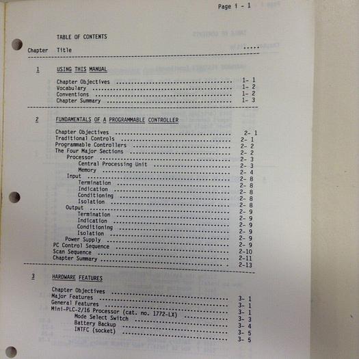 Used ALLEN BRADLEY User's Manual 1772-6.5.7 #70860