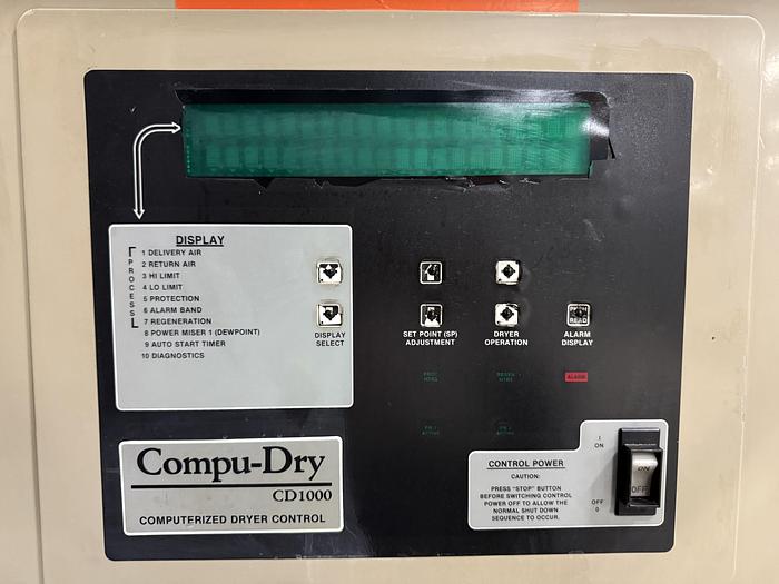 Used CONAIR FRANKLIN Compu-Dry CD1000 Desiccant Dryer Used