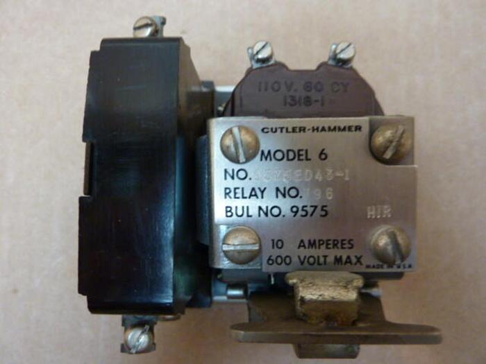 Used CUTLER HAMMER Motor Starter 9575ED43-1 #27799