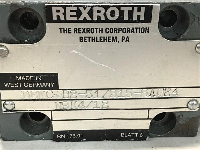 Used REXROTH Valve DBWCB2513156AG24 #114936