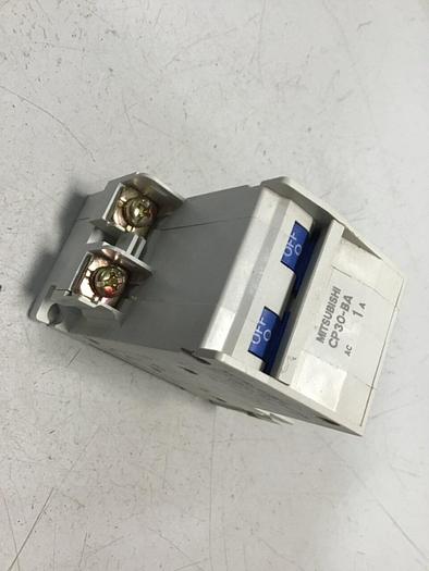 Used MITSUBISHI 1 Amp Circuit Breaker CP30-BA-2P-1A #119648