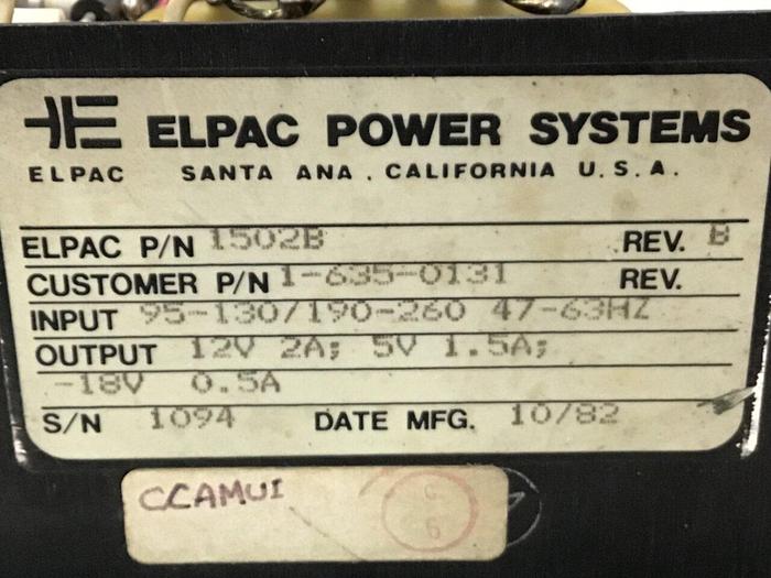 Used CINCINNATI MILACRON Power Supply 3-531-3786A #141638