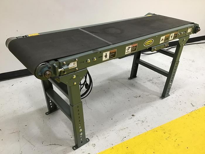 Used Hytrol Belt Conveyor Variable Speed Adjustable Legs Used #145631