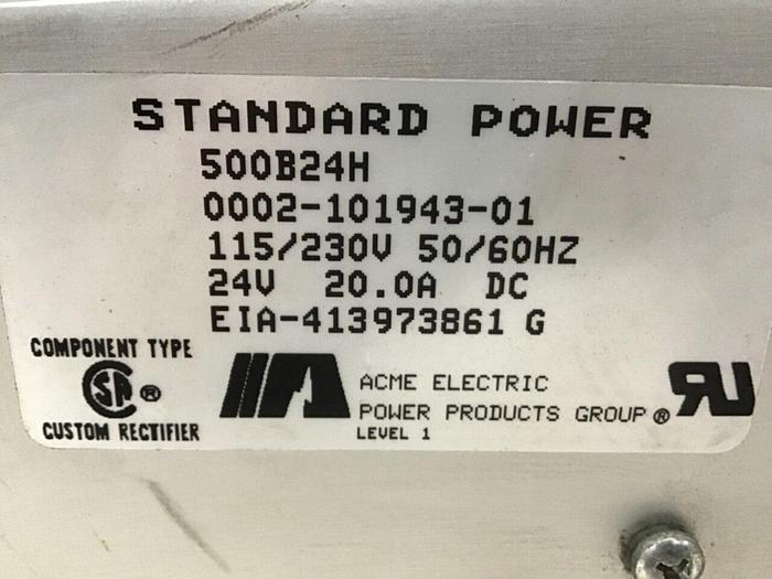 Used ACME ELECTRIC Power Supply 500B24H Used