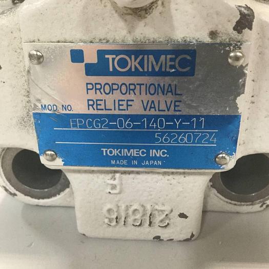 Used TOKIMEC Proportional Relief Valve EPCG2-06-140-Y-11 #95207