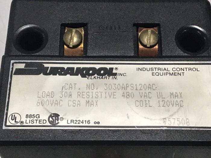 Used DURAKOOL Relay 3030APS120AC Used