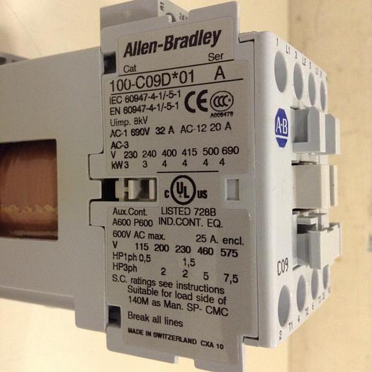 Used ALLEN BRADLEY Contactor 100-C09D.01 SER A #78422