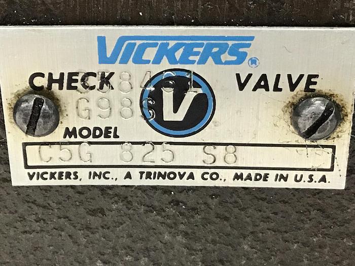 Used VICKERS Valve C5G 825 S8 Used #145699