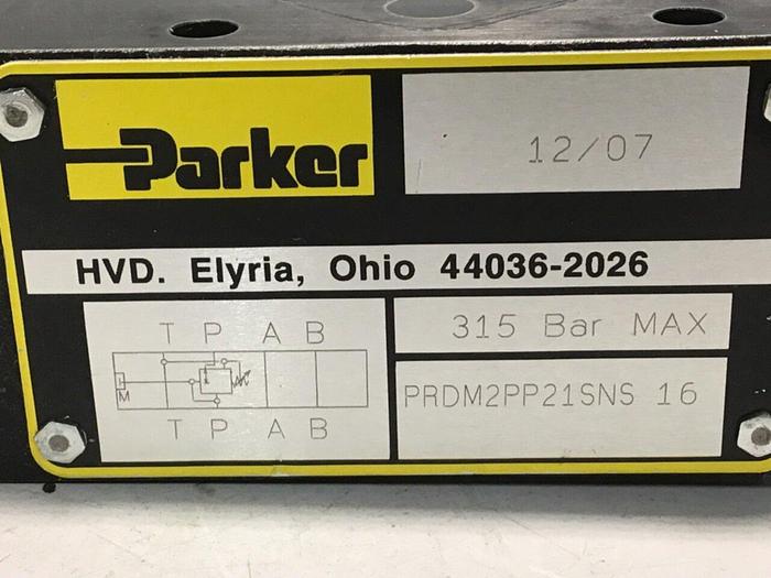Used PARKER Valve PRDM2PP21SNS16 #111896
