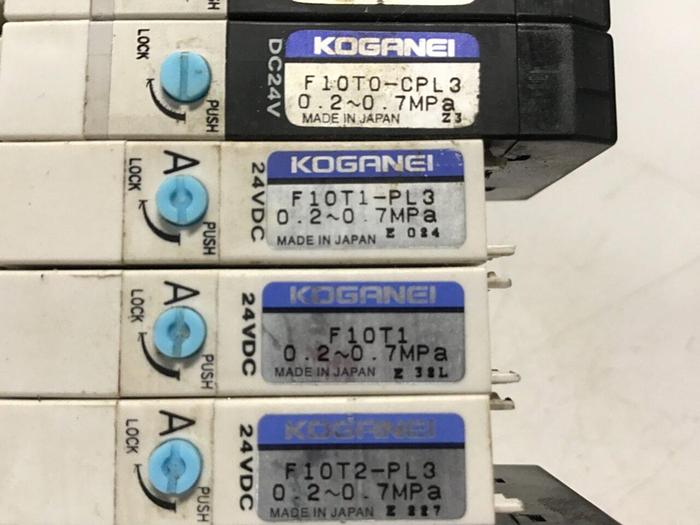 Used KOGANEI Manifold w/ Valves F10M10AJ USED #121087