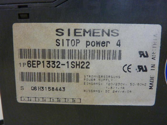 Used SIEMENS Power Supply 6EP1 322-1SH22 #64495