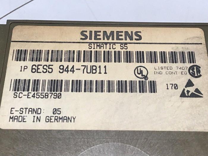 Used SIEMENS Simatic S5 6ES5 943-7UB11 #112127