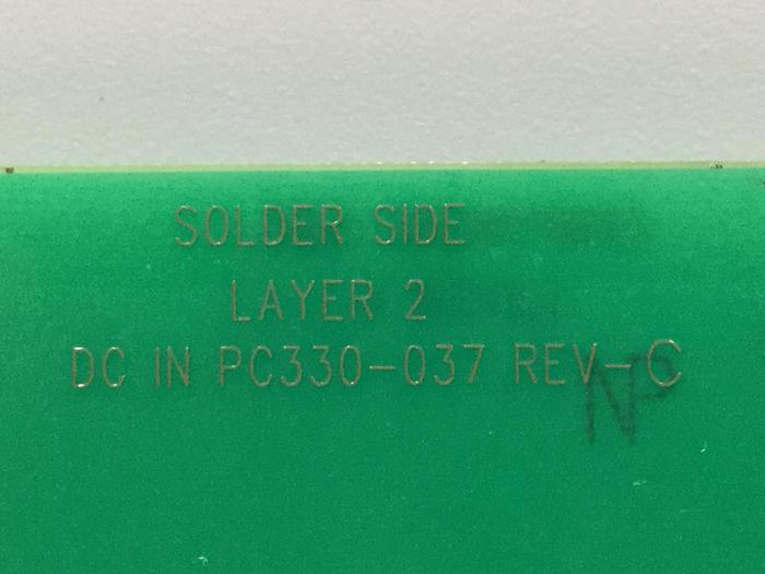 Used VAN DORN DC Input Board 330037 PC330-037 Used