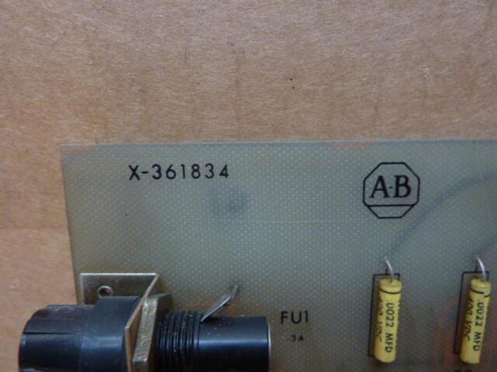 Used ALLEN BRADLEY Circuit Board X-361834 #27256
