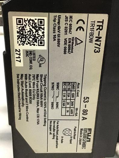 Used FUJI ELECTRIC Contactor SC-N7 SC1FBAA #141282