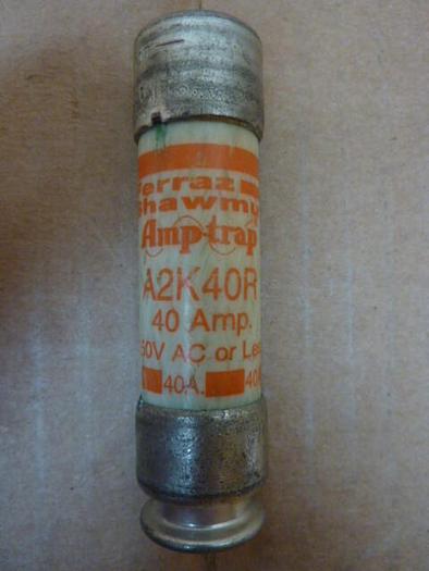 Used FERRAZ SHAWMUT 40 Amp Fuse A2K40R #26806