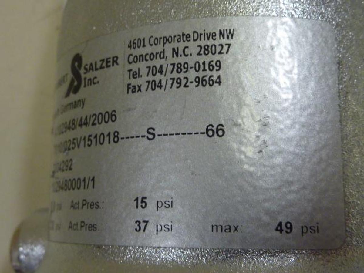 Used SCHUBERT & SALZER Angle Valve A102948/44/2008 #61156