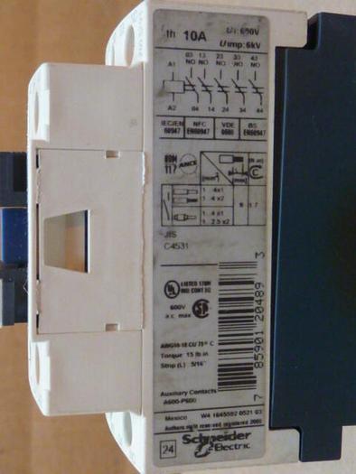 Used TELEMECANIQUE Contactor CAD50BD #31618