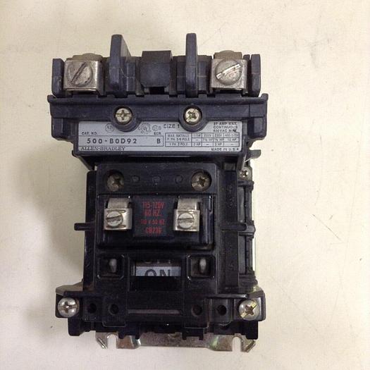 Used ALLEN BRADLEY Contactor 500-BOD92 SER B #71745
