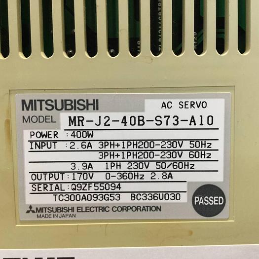 Used MITSUBISHI AC Servo Drive MR-J2-40B-S73-A10 #97440