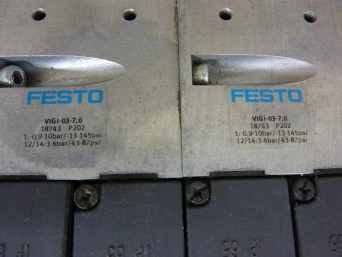 Used FESTO Control Block w/ Valves IFB8-03 #52806